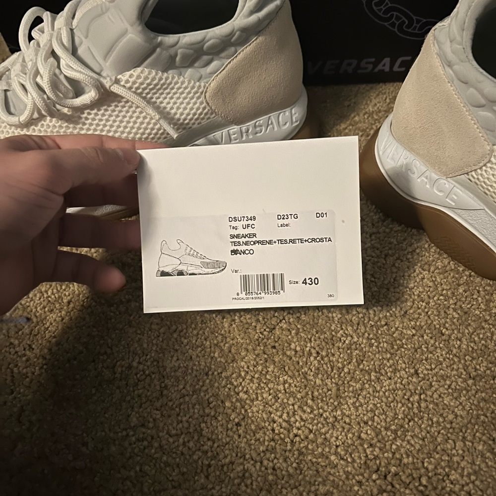 Versace sneakers size 10